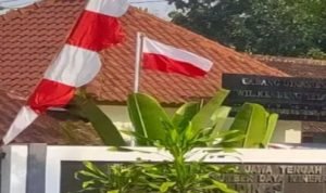 Pimpinan Kantor ESDM Cabang Blora Minta Maaf, Pasang Bendera Merah Putih Kebalik