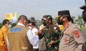 Pangdam II/Swj Dampingi Kunker Menko Perekonomian dan Kepala BNPB Pusat di Lampung