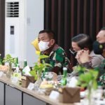 Pangdam II/Swj Ikuti Rakor Penanganan Covid-19 bersama Menko RI dan BNPB Pusat
