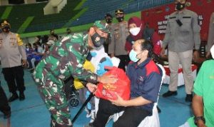 Pangdam II/Swj Tinjau PPKM dan Vaksinasi Penyandang Disabilitas di Kepulauan Babel