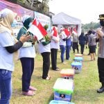 Buruh Garment di Cikupa Antusias Ikuti Vaksinasi yang Digelar Mabes Polri