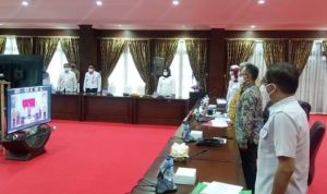 Pemprov Sultra Ikut Rakornas Pengendalian Inflasi Melalui Via Zoom