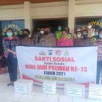 HUT Polwan Ke-73, Polres Minahasa Gelar Bakti Sosial