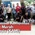 Komunitas Anduk Merah Indonesia (KAMI) Kibin, Bantu Pembangunan Kantor Sekretariat RT