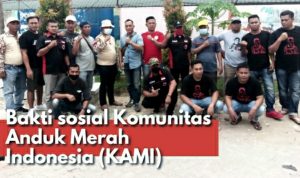 Komunitas Anduk Merah Indonesia (KAMI) Kibin, Bantu Pembangunan Kantor Sekretariat RT