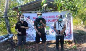 Aksi Tanam Pohon Mangrove dan Bersih Pantai di Gelar Gabungan Pecinta Alam