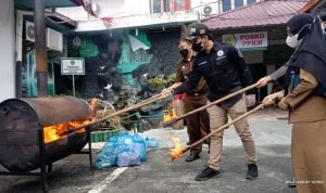 Barang Bukti Narkoba Dimusnahkan Kajari Asahan