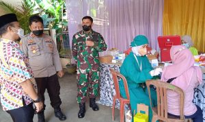 200 Dosis di Berikan, Polsek Pamarayan Gelar Vaksinasi