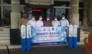 Semoga Berkah, Walikota Pangkalpinang Terima Bantuan 10 Tabung Oksigen Medis dari KADIN Kota
