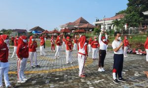 Haornas 2021 Lampung Selatan Gelar Senam Jantung sehat Bersama Secara Virtual