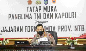 Pengendalian Pandemi Covid-19, Panglima TNI Bersama Kapolri Kunker ke NTB