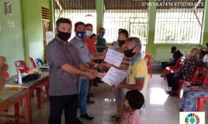 Pemdes Hilinamazihono Salurkan BLT-DD tahap 3 Tahun Anggaran 2021