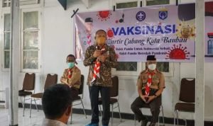 Peduli Negeri, Kwarcab Pramuka Baubau Gelar Vaksinasi