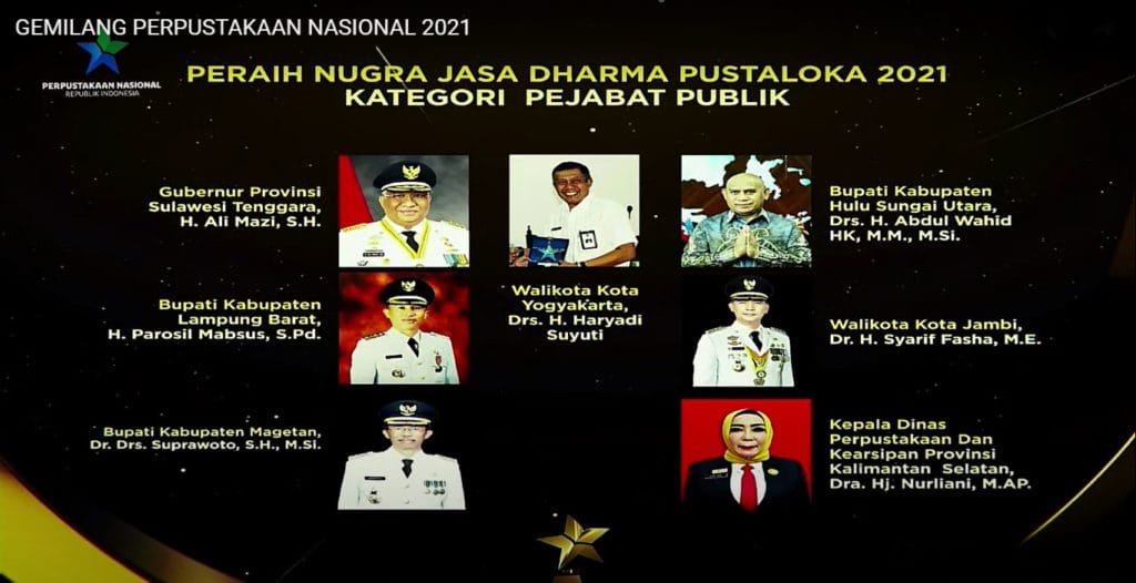 Gubernur Ali Mazi Menerima Nugra Jasadharma Pustaloka 2021 1 IMG 20210915 WA0028 1