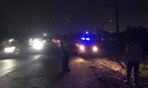 Anev Dirlantas Polda Banten, Panit Lantas Polsek Cikande Patroli Malam 