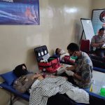 Peringati HUT Lalulintas Bhayangkara ke 66, Polres Serang Gelar Donor Darah