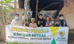 BAZNAS Kabupaten Bekasi Bangun Rumah Nenek Ewi di Desa Sukamulya