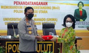 Polda Sulut dan Unima Teken MoU Perkuliahan S1