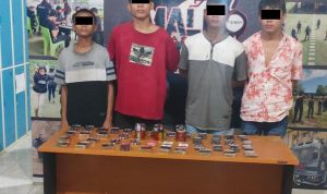 Satgassus Maleo Amankan Empat Pelaku Pencurian di Kios Pasar Bersehati Manado
