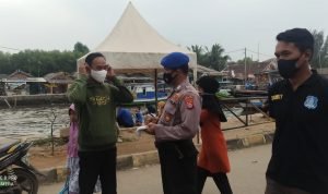 Patroli Dialogis, Satpolair Polres Serang Kota Polda Banten Bagikan Masker dan Himbau Prokes
