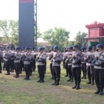 Asah Keterampilan, Batalyon B Pelopor Brimob Banten Latihan PBB Bersenjata