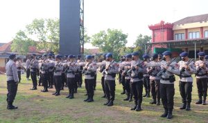 Asah Keterampilan, Batalyon B Pelopor Brimob Banten Latihan PBB Bersenjata
