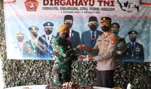 HUT TNI ke-76, Polres Tanjung Priok dan Polres Jakut Datangi Batalyon Arhanud 6/BAY