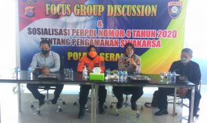Tingkatkan Pembinaan Pamswakarsa, Polres Serang Polda Banten Gelar FGD