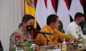 Kapolda Lampung Hadiri Rapat Evaluasi Pelaksanaan Vaksin Covid-19