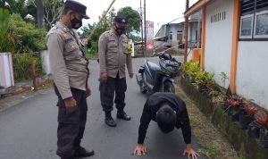 Perangi Covid-19, Polsek Langowan Laksanakan Giat Operasi Yustisi