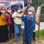 Disiplinkan Prokes, Mobile Masker Polres Serang Turun ke Desa-desa