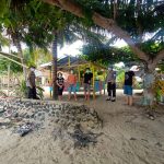 Memutus Mata Rantai Covid-19, Polsek Lembean Timur Pantau Area Pantai