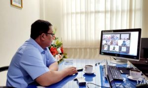 UPT BP2MI Manado Hendra Gagas Rapat Virtual Bersama Mitra Bolmong Bolmut Bahas Nota Kesepakatan