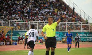 Bripka David Sasube, Sebagai Wasit Sepak Bola Putri di PON XX Papua