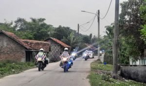 Polres Serang Laksanakan Pengamanan Jalur VVIP Kedatangan Wapres RI ke Tanara