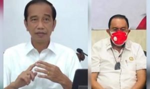 Bupati Minahasa Oktavian Roring Zoom Meeting Bersama Presiden RI Ir. Joko Widodo Bahas Waspada Covid 19 Gel.3
