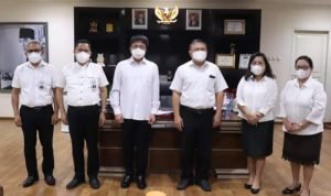 Dirut PDAM Manado Mecky Taliwuna Temui Walikota Andrei Bahas Program Kedepan