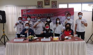 Kepala UPT BP2MI Manado Hendra Makalalag Terima Kunker DPD RI Maya Rumantir