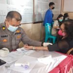 Polres Minahasa Gelar Vaksinasi di Kelurahan Tataaran Dua