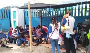 Gaji dan Tunjangan Lain Tidak Dibayarkan , PT Dharma Medipro di Demo Ratusan Karyawannya