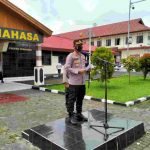 Kapolres Minahasa Pimpin Upacara Sertijab dan Penyerahan Tugas