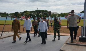 Danrem 064/MY Sambut Kedatangan Presiden RI di Kebupaten Lebak