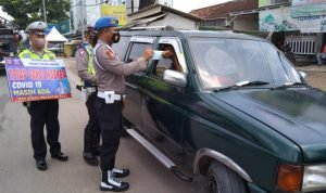 Satlantas Polres Tulang Bawang Gelar Operasi Zebra Krakatau 2021 di Pasar Unit 2