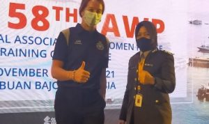 Polwan Polda Sumsel Ikuti The 58 Th IAWP Training Conference 2021