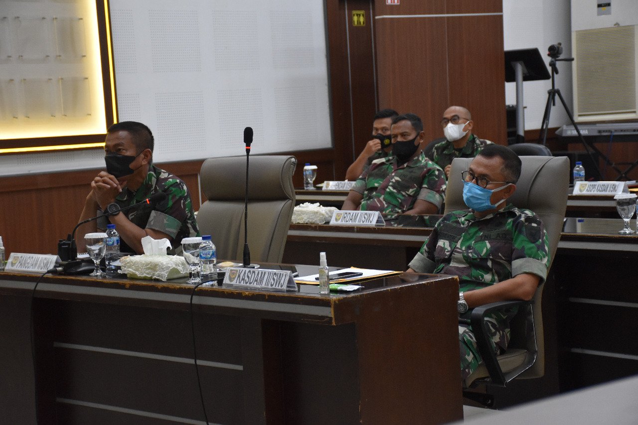 Pangdam II/Swj Ikuti Arahan Presiden Jokowi Terkait Penanganan Covid-19 1 IMG 20211216 WA0048