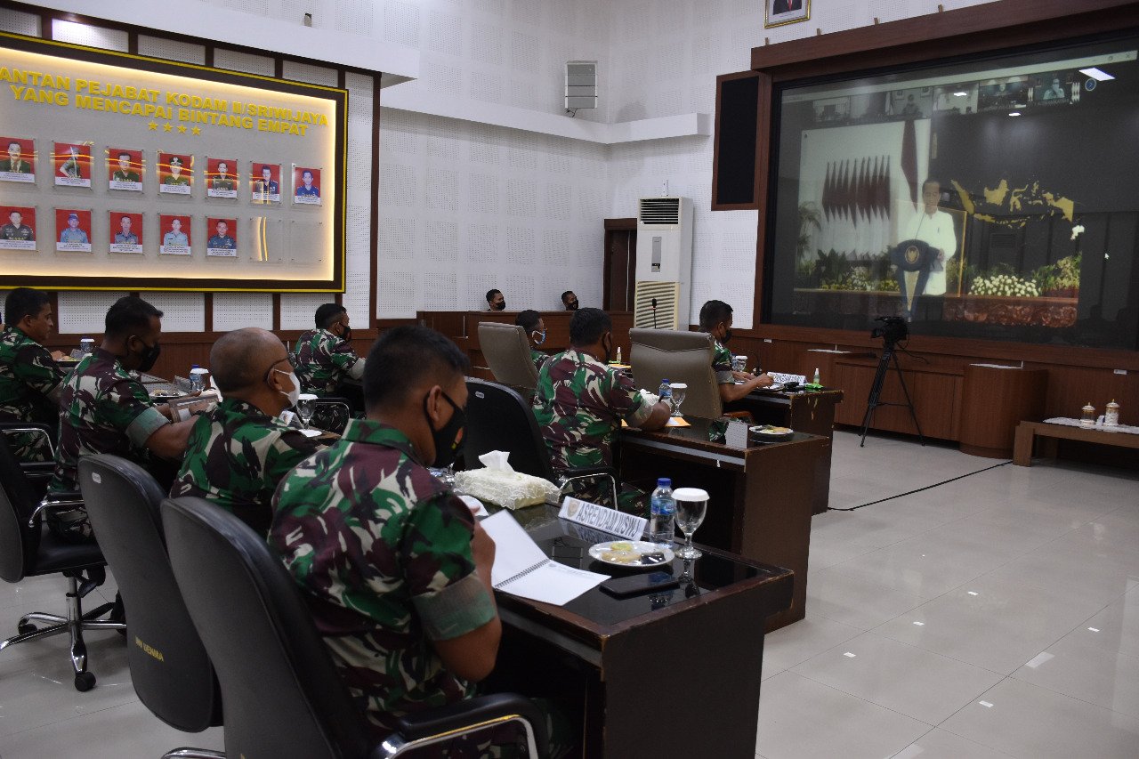 Pangdam II/Swj Ikuti Arahan Presiden Jokowi Terkait Penanganan Covid-19 3 IMG 20211216 WA0049