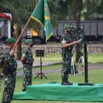Pangdam II/Swj Pimpin Upacara Hari Infanteri ke-73 di Markas Yonif 141/AYJP