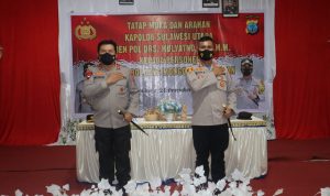 Silaturahmi dengan Personel Polres Bolsel, Kapolda juga Tinjau Mako Baru