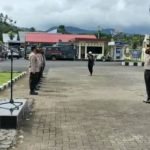 Kapolres Souissa Pimpin Upacara Kenaikan Pangkat 75 Anggota Polres Minahasa