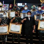 Pangdam II/Swj Hadiri Malam Penganugerahan dan Gebyar Hadiah Percepatan Vaksinasi Covid-19